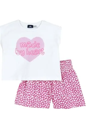 chicco Completo Bambina, con Maglietta e Pantaloncini, in Morbido Cotone, Designed in Italy, Abbigliamento Bambina