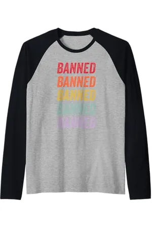 Banned Retro Vietato Maglia con Maniche Raglan