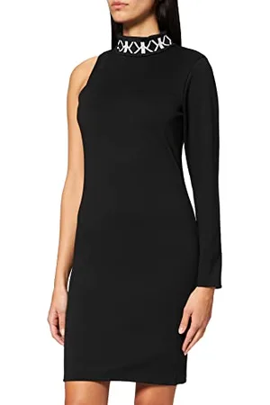 KENDALL + KYLIE KENDALL & KYLIE K&K W One Shoulder Midi Dress KKW353011 Vestito da Cocktail, , Large (Pacco da 8) Womens