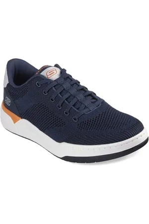 Skechers Corliss-Dorset Sneaker da Uomo, Blu , 47.5 EU