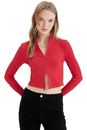 DeFacto Damenstrickjacke-Vielfalt An Strickjacken-Pullovern & Cardigan-Strickjacke und Strickweste für Damen Maglione, , L Donna