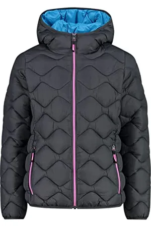 CMP Giacca Cappuccio Fix Hood, Titanio, 104 Bambine e Ragazze