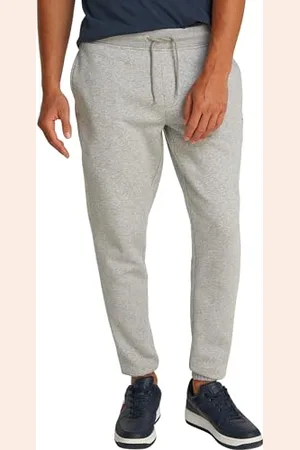 Tommy Hilfiger Uomo Pantaloni da Jogging Slim Fit Flag con Coulisse, Grigio ( Htr), M