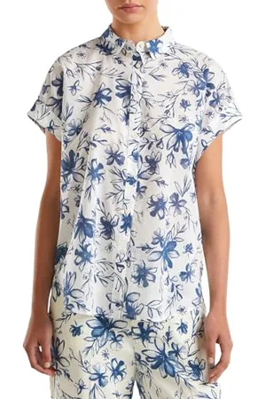 Benetton Camicia, M, Fiori e Bianco