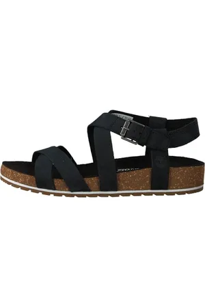 Timberland Malibu Waves Ankle, Sandali Donna, Nero (Black Nubuck), 38 EU