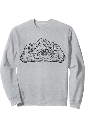 RTUZ Hip Hop Y2K Vintage Retrò Hipster Streetwear Edgy Illuminati Felpa