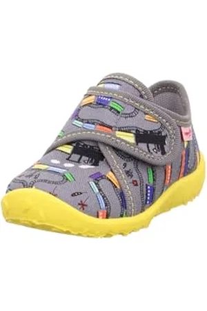 Superfit Spotty, Scarpe da Casa Bimbo 0-24, Grigio (Grey/Multicolor 2050), 18 EU