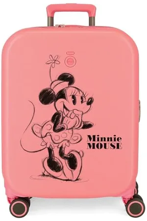 Disney Minnie Happiness Rosa Valigia da cabina 40x55x20 cm ABS rigido Chiusura TSA integrata 37L 3,22 kg 4 doppie ruote Bagaglio a mano