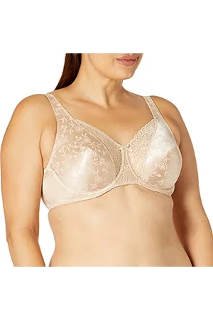 Playtex Secrets Love My Curves Signature Floral Underwire Full Coverage Bra US4422 Reggiseno Altamente Coprente, Trasparente, , 4D Donna