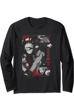 Naruto Shippuden Grunge Team 7 Anime Maglia a Manica