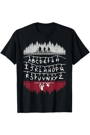 Stranger Things Netflix Alphabet Lights Maglietta