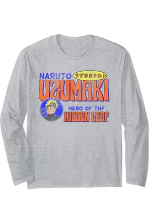 Naruto Shippuden Retro Ninja Way Front and Back Anime Maglia a Manica