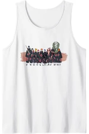 Naruto Shippuden Retro Akatsuki Group Front and Back Anime Canotta
