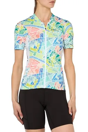 Craft ADV Endur Graphic Jersey W White S Maglietta da Ciclismo, BiancoMulti, S Donna