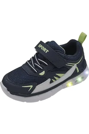 chicco Scarpe con Luci Bambino e Bambina, Sneaker con Luci Colorate nella Suola, con Stringhe Elasticizzate e Chiusura a Strappo, Scarpe Bambine e Ragazze/Scarpe Bambini e Ragazzi, Designed in Italy