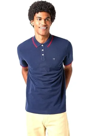 Wrangler Polo, Blu Navy, XXXXL Uomo