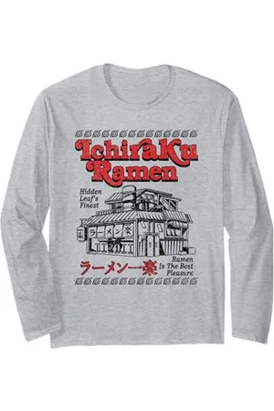 Naruto Shippuden Retro Ichiraku Ramen Shop Restaurant Anime Maglia a Manica