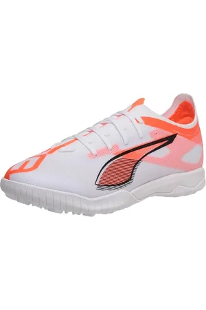 PUMA Ultra 5 Match TT, Scarpe da Calcio Unisex - Adulto, White Black Glowing Red, 46.5 EU