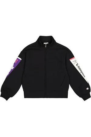 Champion Legacy Graphic Shop G (405024) -Ultra-Light Soft Compact Powerblend Fleece Full-Zip Felpa, , 3-4 Anni Bambina