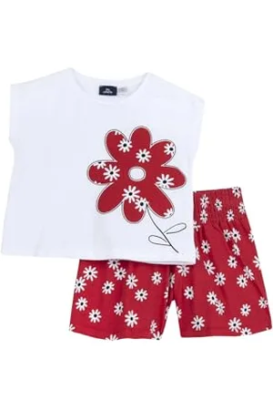 chicco Completo Bambina, con Maglietta e Pantaloncini, in Morbido Cotone, Designed in Italy, Abbigliamento Bambina