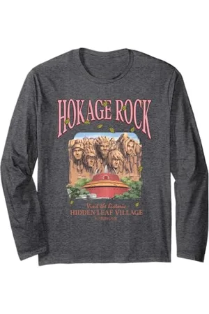 Naruto Shippuden Historic Hokage Rock Tourism Anime Maglia a Manica