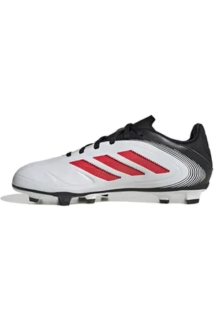 adidas Copa Pure III Club FG/MG Football Boots Kids, Scarpe da Calcio, Cloud White/Lucid Red/Core Black, 33 EU