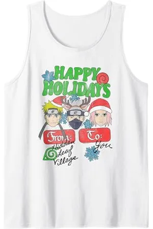 Naruto Shippuden Happy Holidays from Hidden Leaf Village Canotta