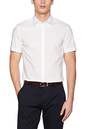 Seidensticker Slim Fit, Camicia Maniche Corte Uomo, (01), 42