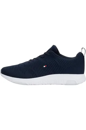 Tommy Hilfiger Sneakers da Runner Uomo Corporate Knit Rib Runner Scarpe Sportive, (Desert Sky), 42 EU