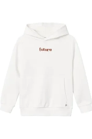 NAME IT NKMLATIAS LS Sweat WH Unb Felpa con Cappuccio, , 116 Bambino