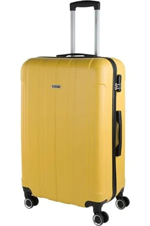 JASLEN - Valigia Grande Da Viaggio Rigide. Trolley Grande Con 4 Ruote. Materiale PP Valigia Rigida Grande Resistente E Super Leggero - Robusta Valigia Grande Rigida XXL TSA, Marrone Metallizzato : JASLEN - 6