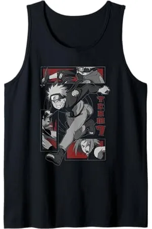 Naruto Shippuden Grunge Team 7 Anime Canotta
