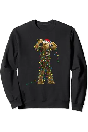 STAR WARS Natale Chewbacca Christmas Lights Felpa