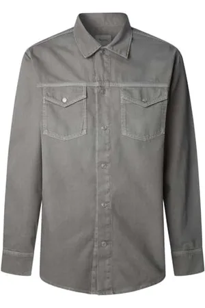 Pepe Jeans Regular Shirt PM308584 Camicia in Jeans, (Palm Green), XL Uomo