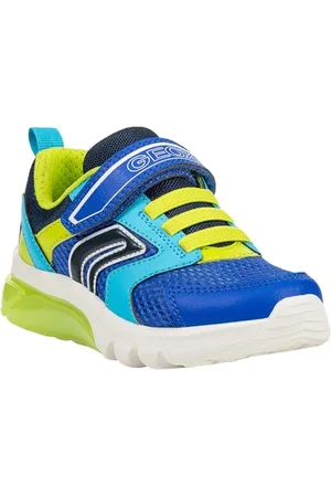 Geox J CIBERDRON Boy C, Scarpe da Ginnastica, Royal/Lime, 29 EU