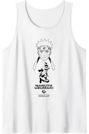 Naruto Shippuden Minimalist Uzumaki Face Anime Canotta