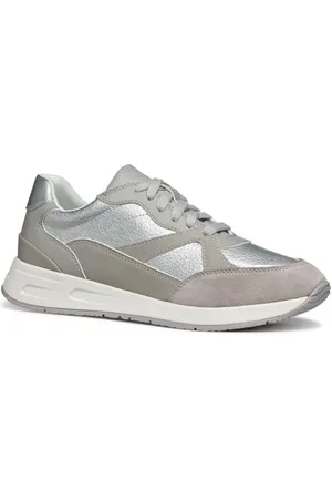 Geox D BULMYA A, Scarpe da Ginnastica Donna, Silver, 40 EU