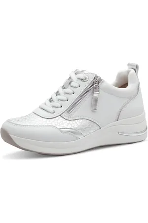 Tamaris Comfort Damen Sneaker Flach Schnürsenkeln mit Reißverschluss, Scarpe da Ginnastica Donna, , 38 EU