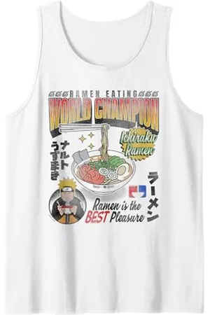 Naruto Shippuden Ramen Eating World Champion Anime Canotta