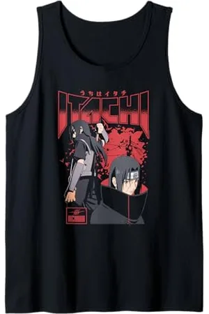 Naruto Shippuden Itachi Uchiha Red Splatter Anime Canotta