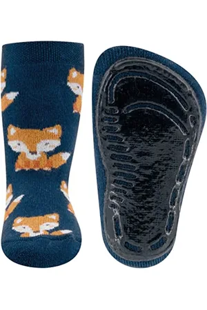 Ewers Volpe Stoppersocks SoftStep, calzini per bambini e bambine, MADE IN GERMANY, calzini per bambini, antiscivolo, taglia 21-22