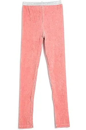 Koton Corduroy Leggings Ribbed Glittery Elastic Waistband, (258), 9-10 Anni Ragazze
