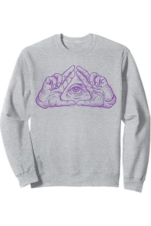 RTUZ Hip Hop Y2K Vintage Retrò Hipster Streetwear Edgy Illuminati Felpa