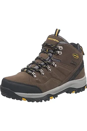 Skechers Relment Pelmo, Stivali Uomo, Marrone Brown Khaki, 42 EU