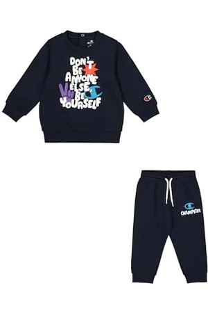 Champion Legacy Play with Graphics TD (306916) -Ultra-Light Powerblend Fleece Crewneck Completo, (NNY), 9 Mesi Bambino