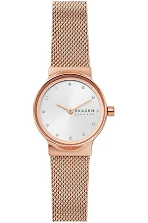 Skagen Freja Orologio per donna, movimento al quarzo con cinturino in acciaio inossidabile o in pelle, , 26MM