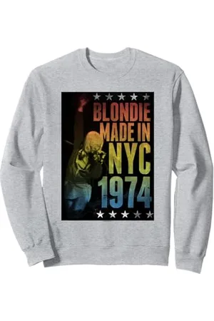Blond Amsterdam Rainbow Made in NYC 1974 Vintage Band Felpa
