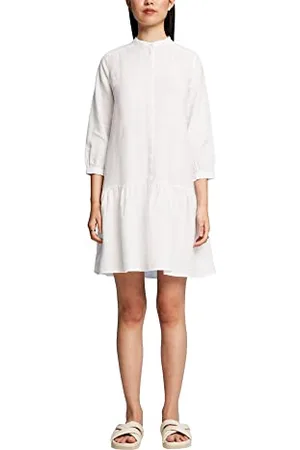 ESPRIT 043eo1e307 Vestito, 100/Bianco, 70 Donna
