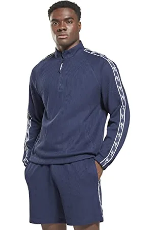 Reebok Vector Tape 1/4 Zip Felpa, , XS Uomo