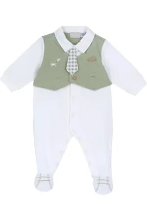 chicco Tutina Neonato, in Morbido e Leggero Cotone, con Comoda Apertura Frontale ed Entrogamba, Ideale per la Primavera e l